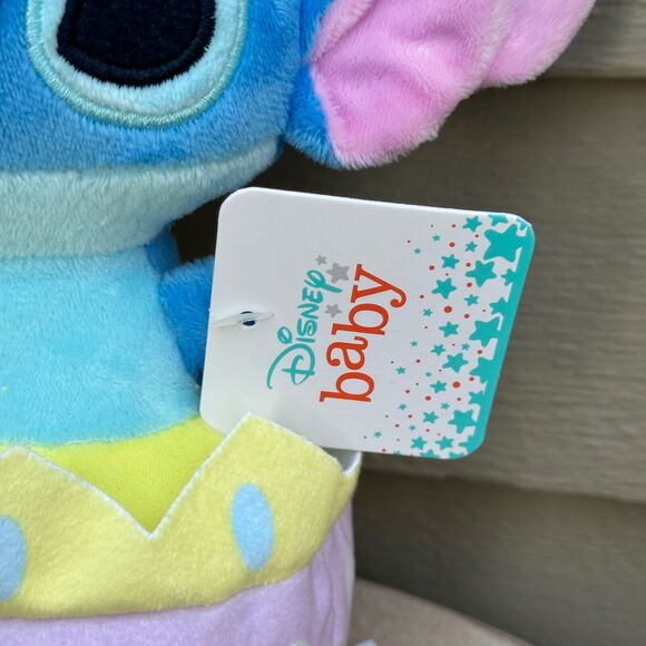 Stitch Easter Bunny in Egg Ears Are Rustling Pastel NWT Soft Plush Disney Baby - Picture 4 of 10